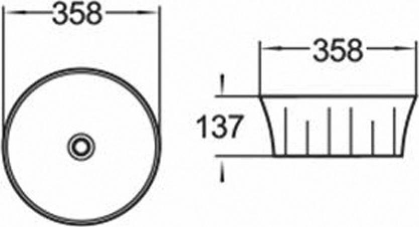 Раковина Comforty 35.8 101MB 00004148749, черный матовый