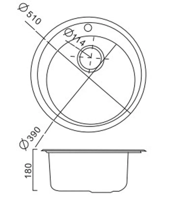 Кухонная мойка Haiba HB510 хром