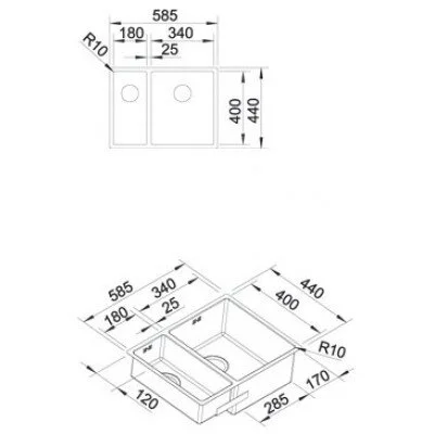 Кухонная мойка Blanco Zerox 517252 серый