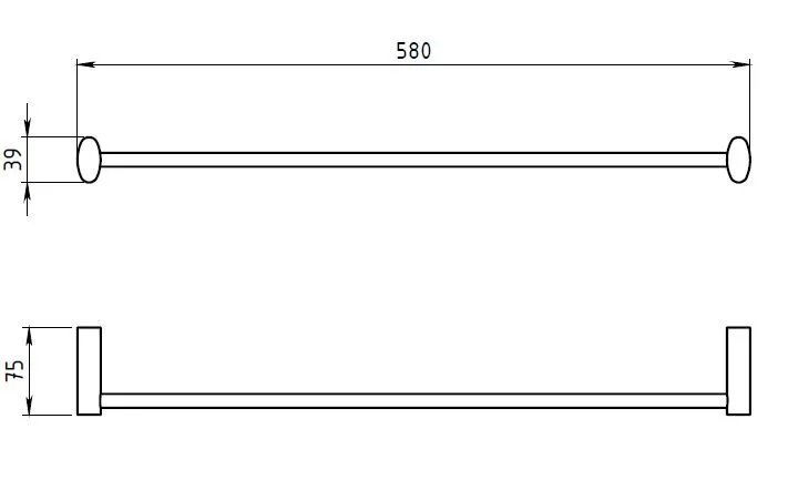 Полотенцедержатель Novaservis Novatorre 10 0028.0 хром