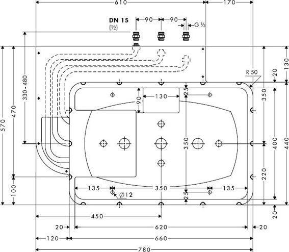 Скрытая часть Hansgrohe Raindance Rainmaker 28414180