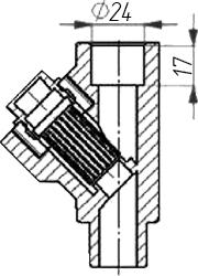 Сетчатый фильтр Kalde 3222-flt-250000 25