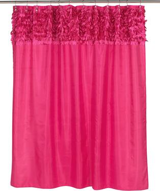 Штора для ванной Carnation Home Fashions Jasmine Raspberry