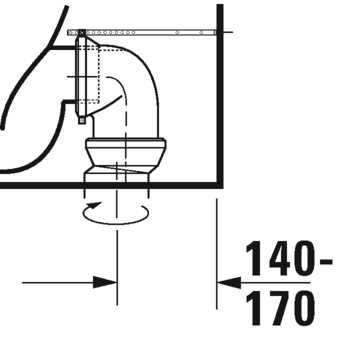 Чаша для унитаза-компакта Duravit D-Neo 2002090000, белый