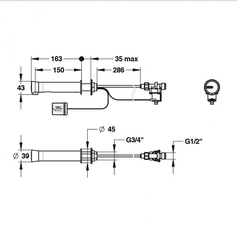 Смеситель для раковины Presto Neo 57036 хром