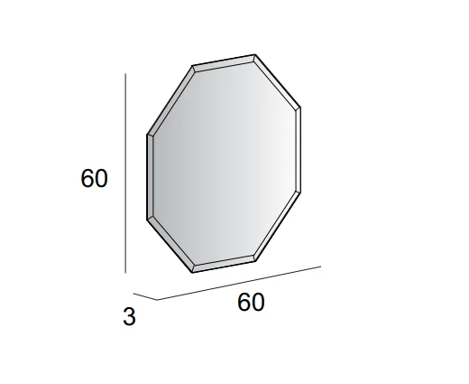 Зеркало Cezares 45078 белый