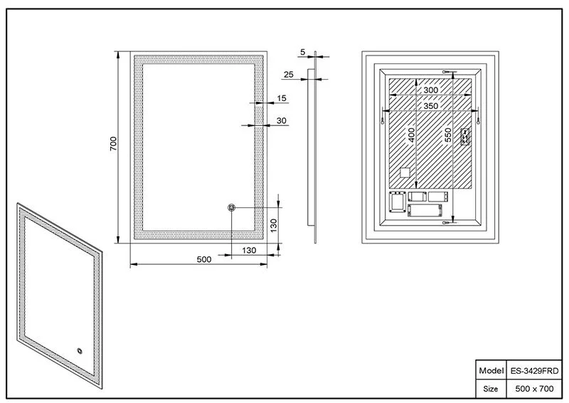 Зеркало Esbano ESMI3429FRD