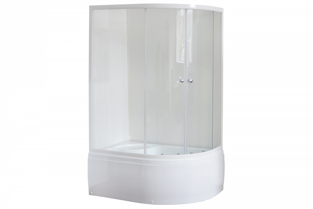 Душевой уголок 120х80 см Royal Bath BK RB8120BK-T-L стекло прозрачное с поддоном