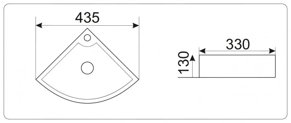 Раковина CeramaLux Серия N N 9067B белый