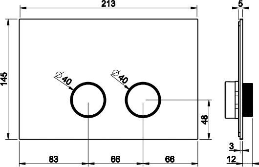 Кнопка смыва Gessi Anello 54627#031, хром