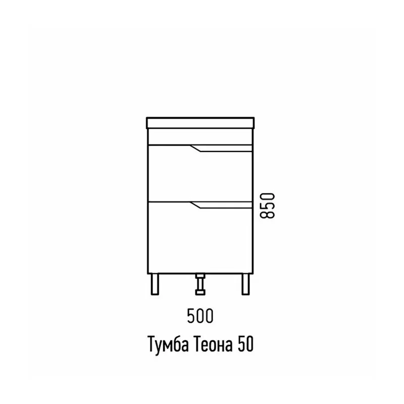 Тумба под раковину Corozo Теона SD-00001511 белый