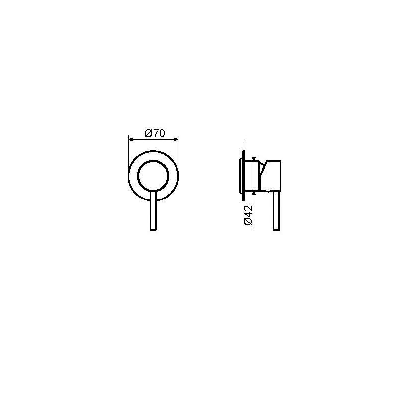 Смеситель для душа Plumberia Selection Ixo XO1111RS медь