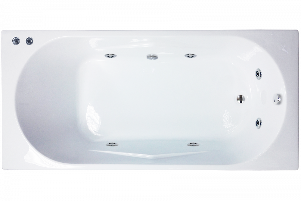 Акриловая ванна Royal Bath Tudor 170х75 см RB407701ST с гидромассажем