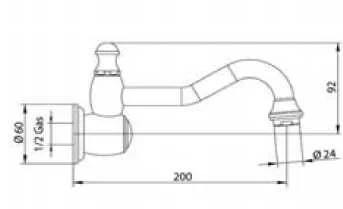 Смеситель для ванны Bandini Antico 6481200006-1 хром