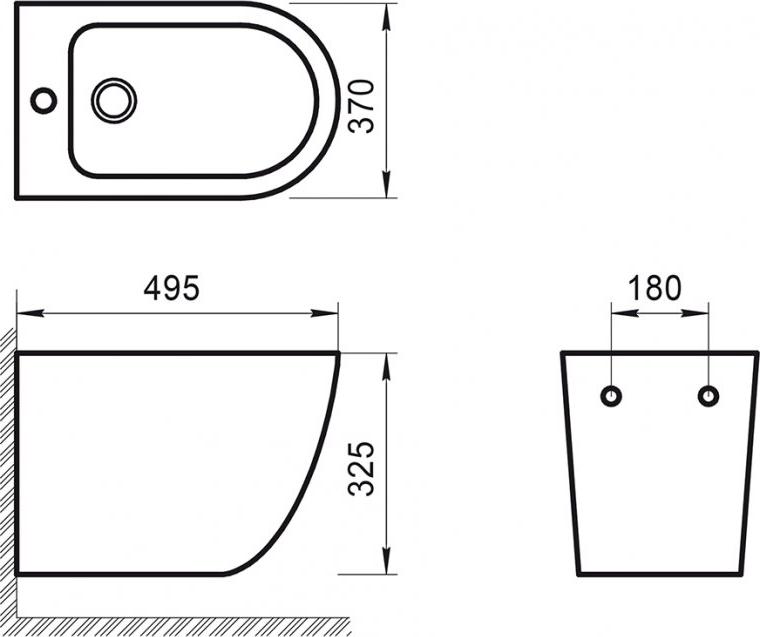 Подвесное биде BelBagno Sfera-R BB046BH