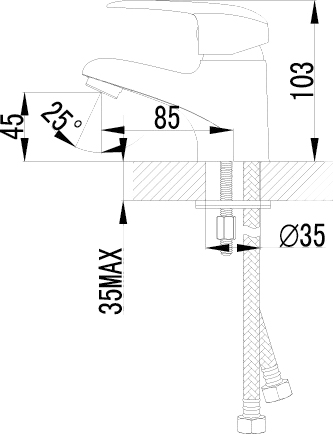 Смеситель Lemark Pramen LM3356C для раковины