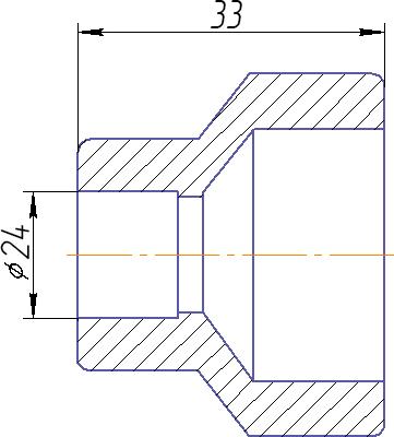 Муфта Kalde 3212-rdf-252000 25x20