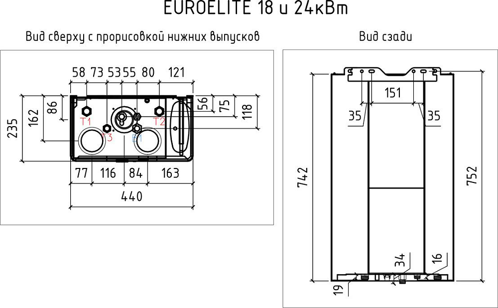 Газовый котел Thermex EuroElite F24