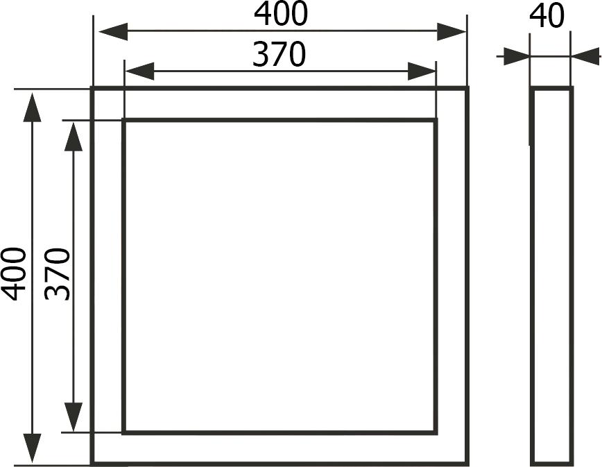 Настенный люк Evecs Ceramo D4040 40х40