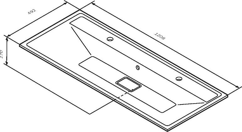 Мебель для ванной Am.Pm Inspire 2.0 120, белый