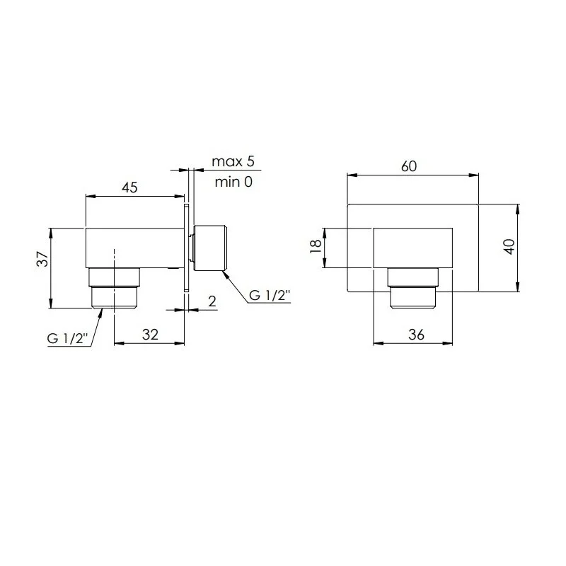 Шланговое подключение  Remer 337W хром