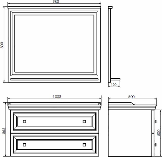 Тумба с раковиной Comforty Феррара 100 00004148009, белый глянец