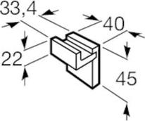 Крючок Roca Rubik 816840024, черный матовый