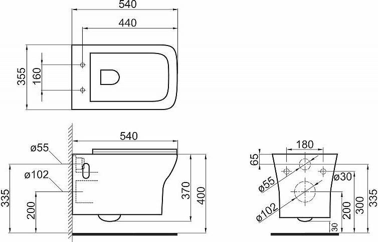 Унитаз подвесной BelBagno Romano BB248CHR-SM