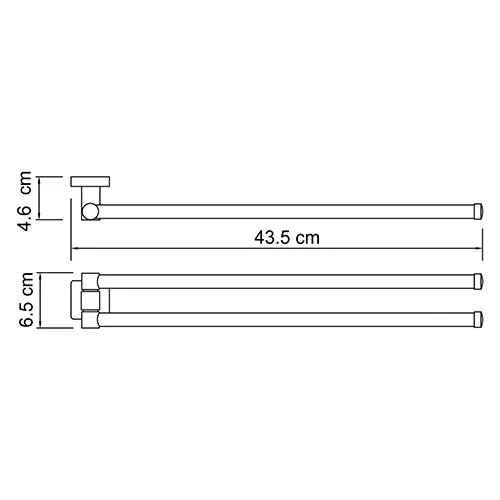 Полотенцедержатель WasserKRAFT Lippe К-6500 K-6531 хром