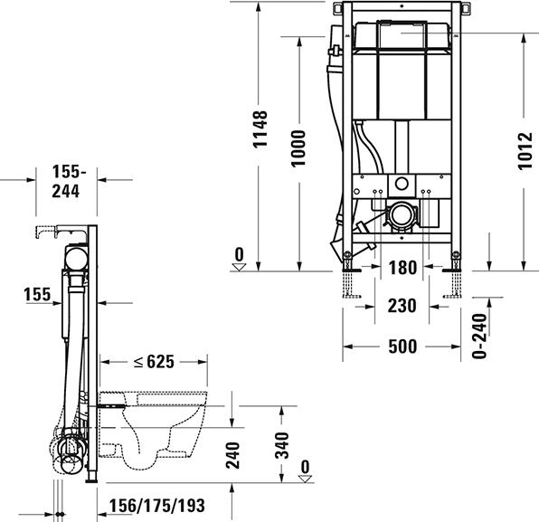 Инсталляция для унитаза Duravit DuraSystem WD1012000000