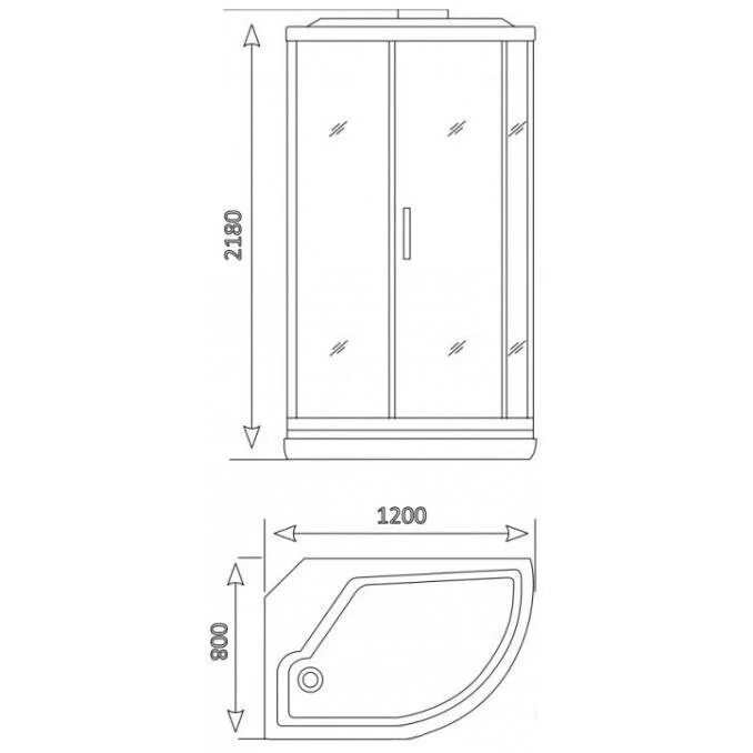 Душевая кабина Appollo TS TS-8021B