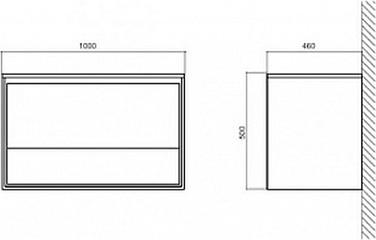 Тумба для комплекта BelBagno Gloria BB1000ODC/TL tortora lucido