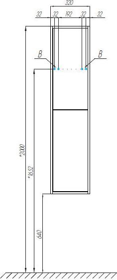 Шкаф-пенал Aquaton Ривьера 30 1A239203RVX20, белый