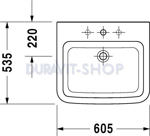 Раковина 60 см Duravit Esplanade 2622600000