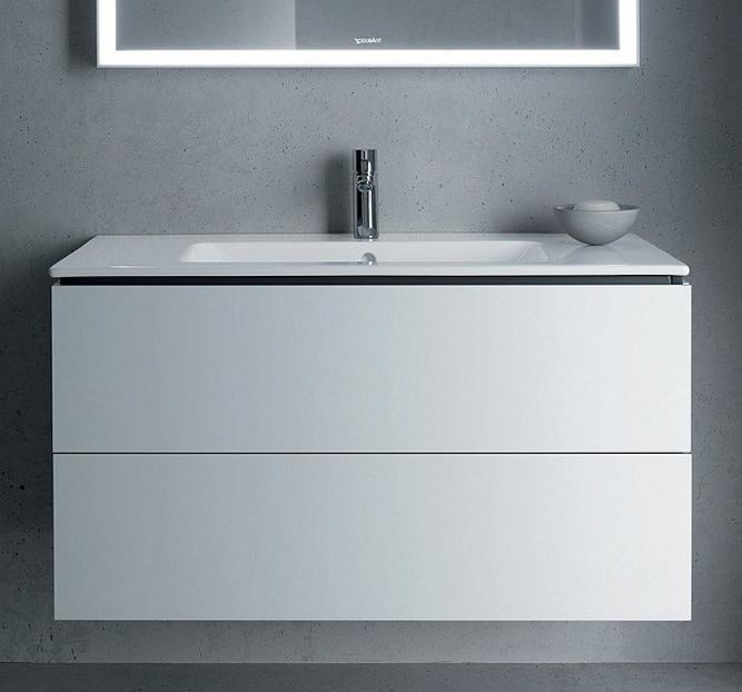 Тумба под раковину Duravit L-Cube LC62422222 102 два ящика, белая