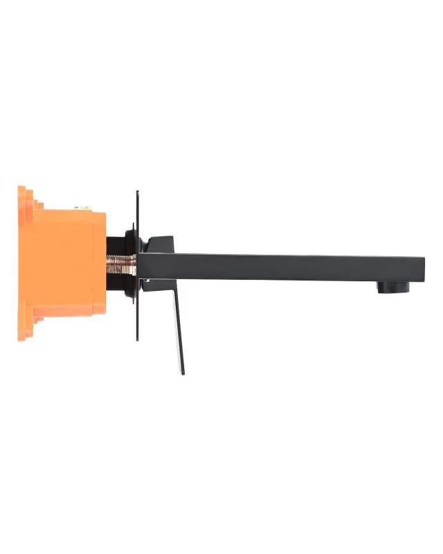 Смеситель для раковины Orange Lutz M04-722b черный