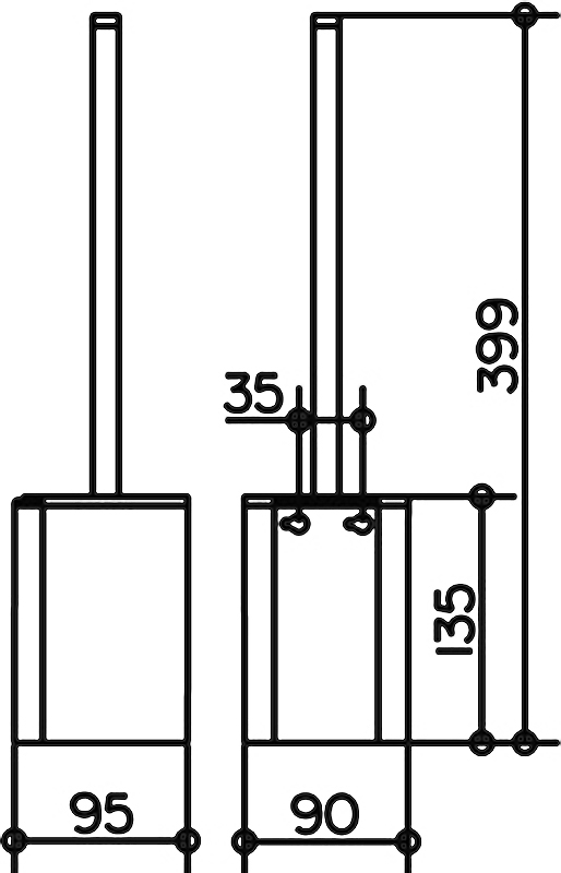 Ёршик Keuco Plan 14972 хром