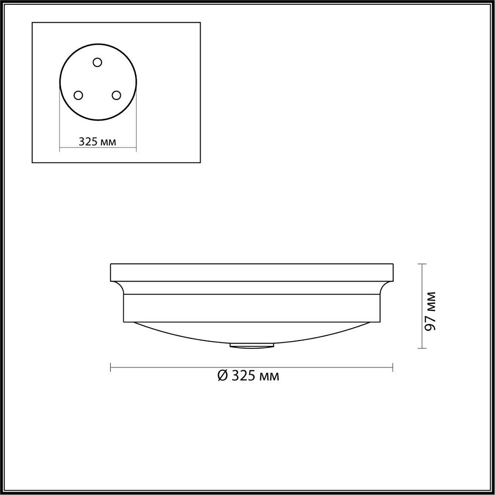 Настенно-потолочный светильник Odeon Light Marsei 4824/3C