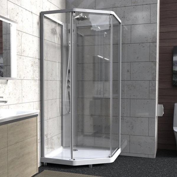 Душевая кабина IDO Showerama 10-5 Comfort 90x90 131.401.202.302, профиль серебристый, стекло прозрачное