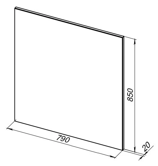 Зеркало Aquanet Lino 253907 белый