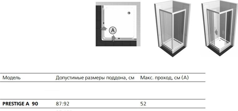 Душевая дверь 190х90 см Ideal Standard Aquarian T1551YB