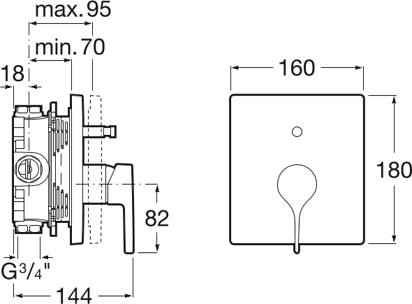 Смеситель для ванны Roca Insignia 5A0B3AC00, хром