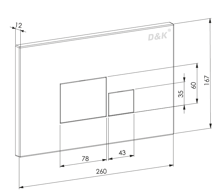 Комплект D&K Venice DS1432502 унитаз + инсталляция + клавиша,белый