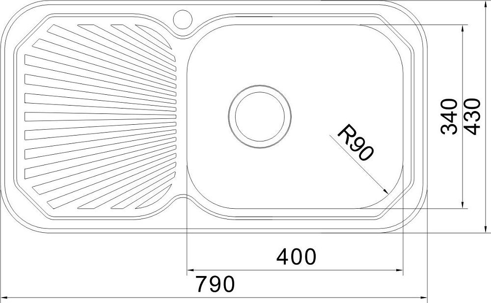 Кухонная мойка Oulin OL-307