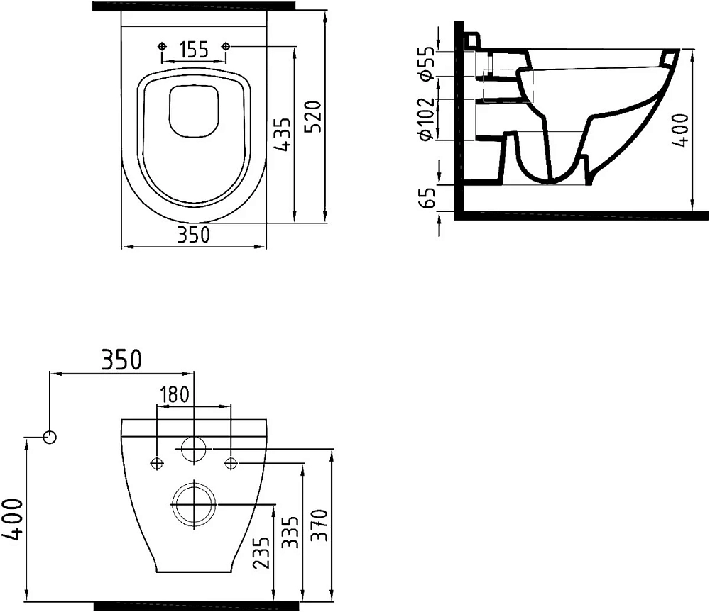 Инсталляция Grohe Rapid SL 38775001 с унитазом Stworki Rotenburg 38775001/ WH52 WH52, крышка микролифт, клавиша хром