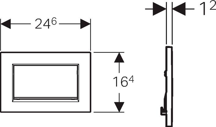 Кнопка смыва Geberit Sigma 30 115.893.KJ.1, белый/хром