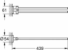 Полотенцедержатель Grohe Essentials 40371A01