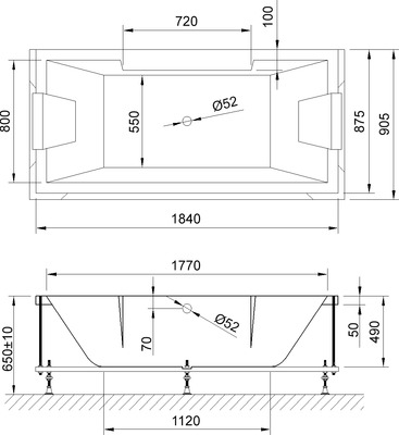 Акриловая ванна Royal Bath Triumph 185х87 RB665102