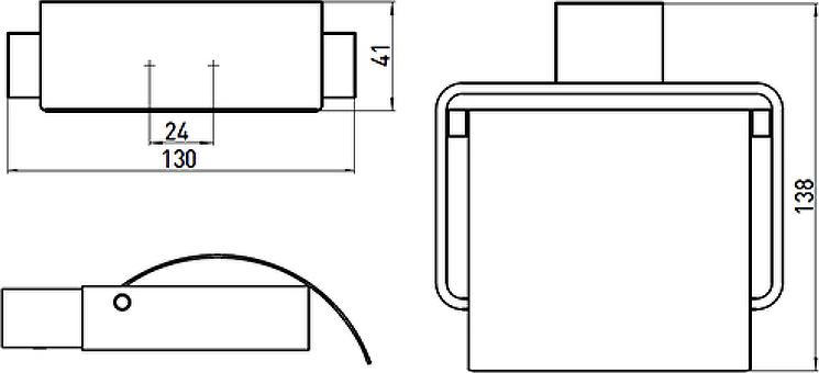 Держатель туалетной бумаги Emco Loft 0500 001 00 с крышкой, хром