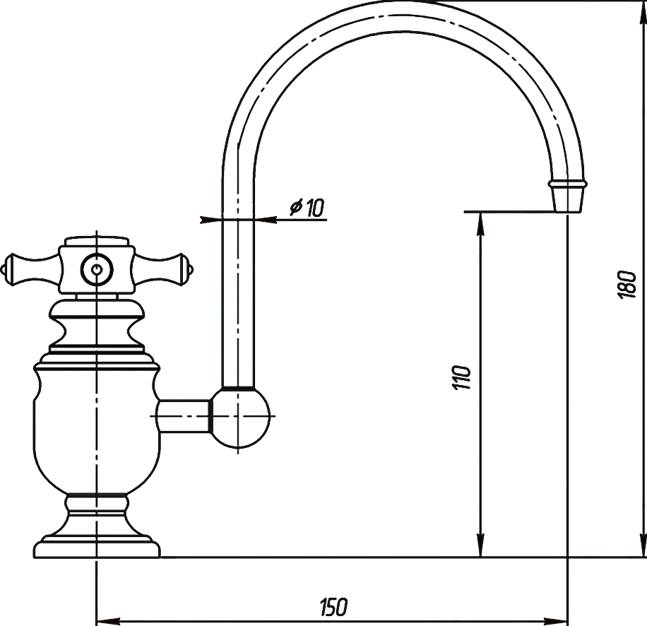 Кран Migliore Vicont ML.VCT-3008 Br для фильтра